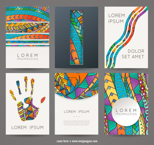 封面設(shè)計矢量素材模板 平面設(shè)計的高效資源